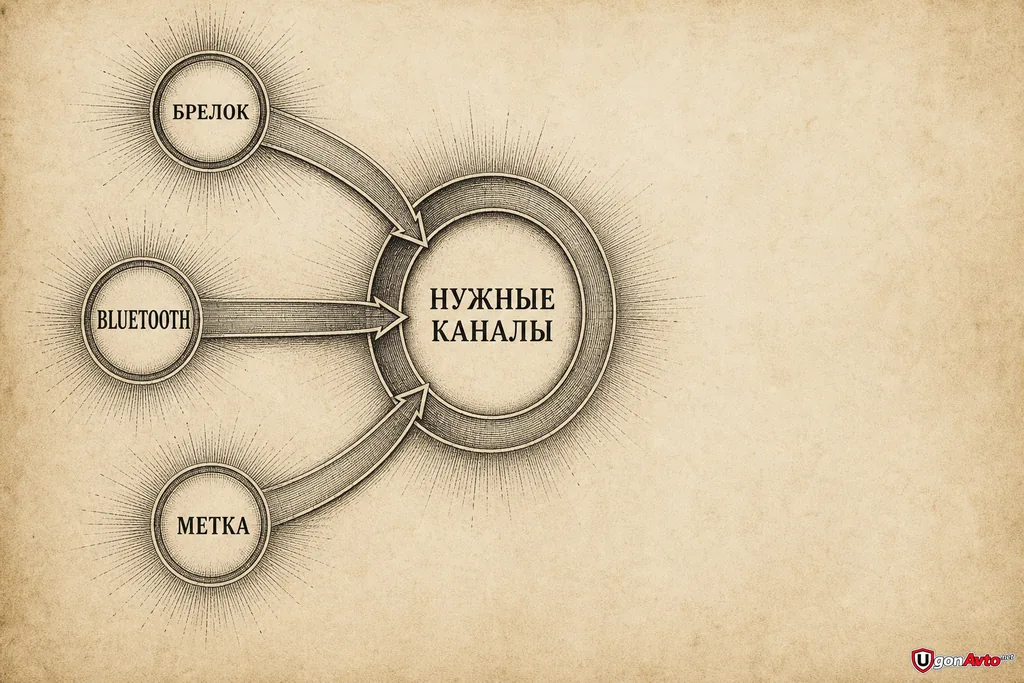 Выбор нужных каналов управления Выбор нужных каналов управления