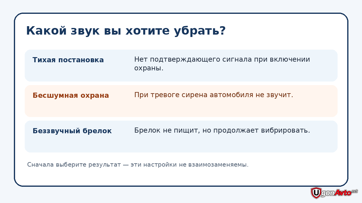 Три разных режима звука StarLine A93 Три разных режима звука StarLine A93