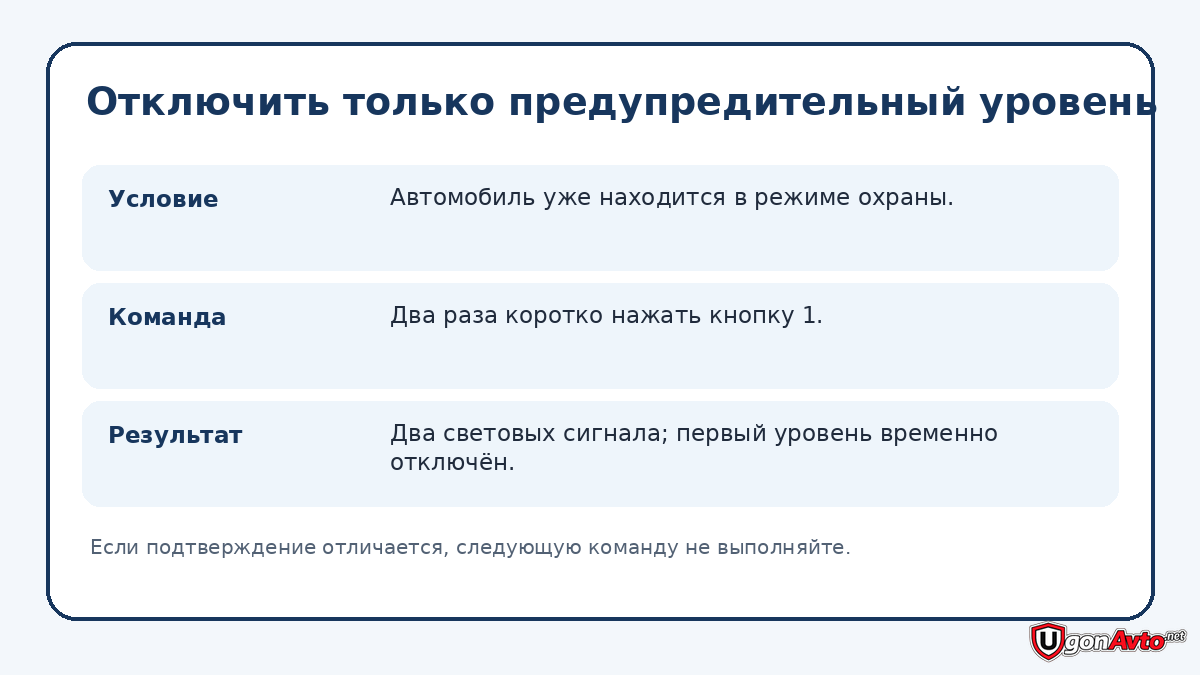 Как отключить предупредительный уровень StarLine A93 Как отключить предупредительный уровень StarLine A93