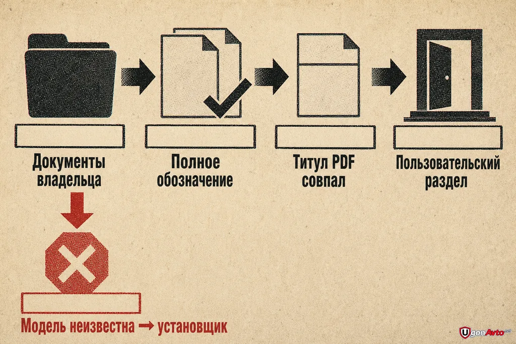 Как выбрать точную инструкцию Cenmax Маршрут от документов владельца к полному обозначению, совпавшему PDF и пользовательскому разделу
