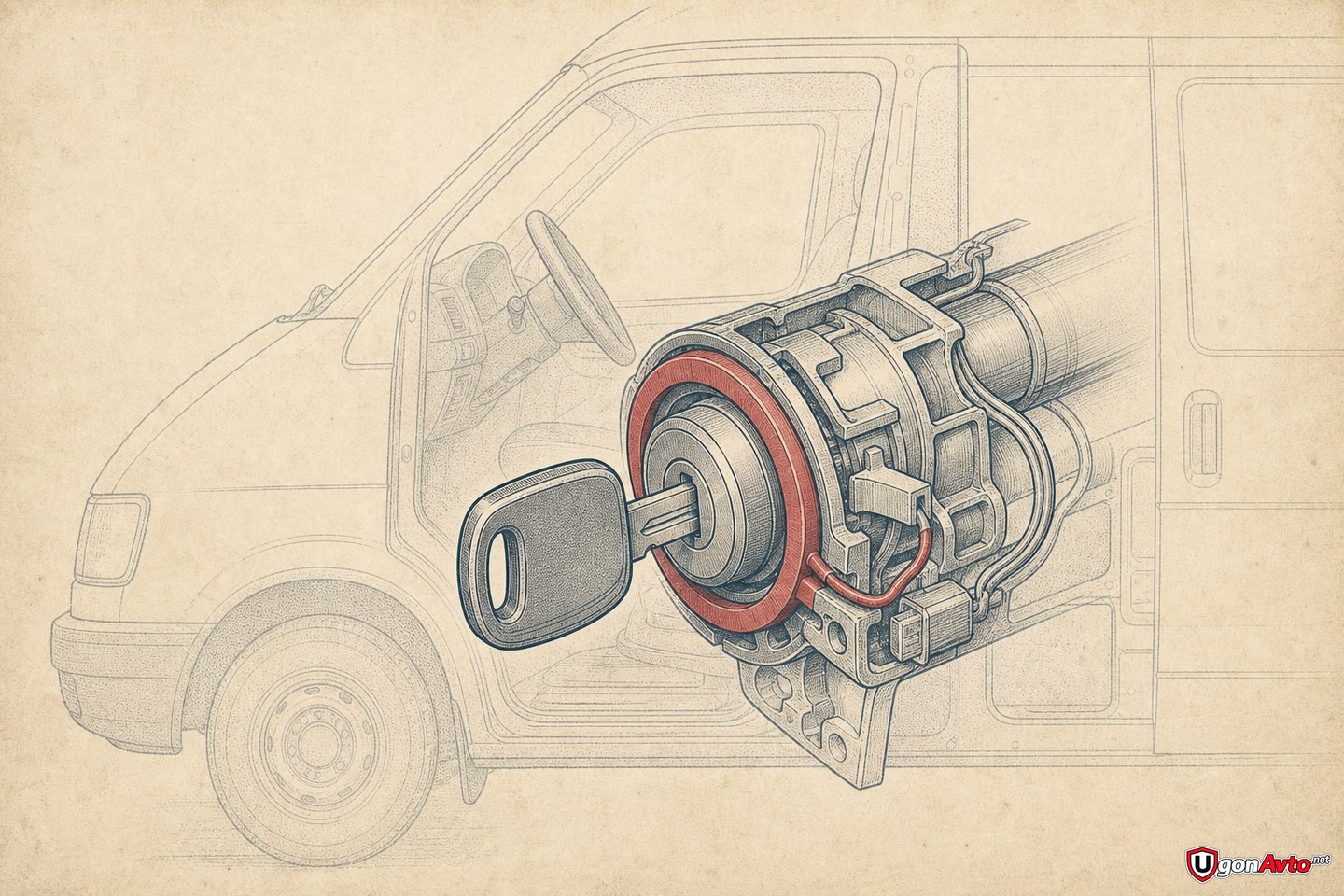 Ford Transit: «Иммобилайзер включен» — что означает сообщение и что проверить