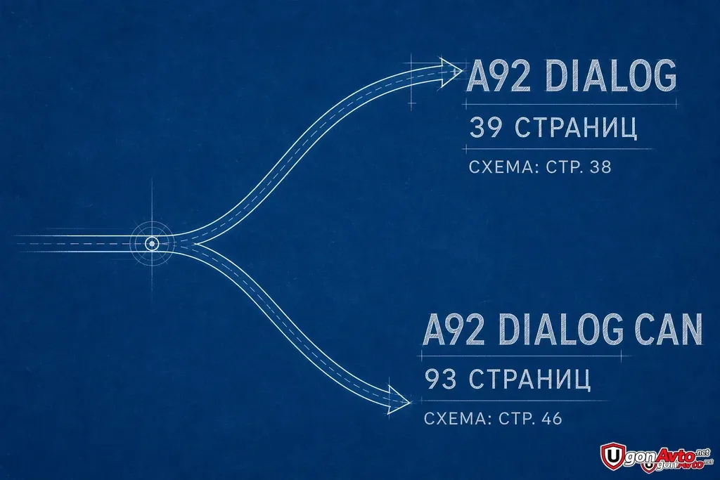 Две отдельные ветки документов StarLine A92 Dialog и A92 Dialog CAN Две отдельные ветки документов StarLine A92 Dialog и A92 Dialog CAN