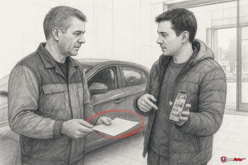 Владелец передаёт установщику запись симптомов автозапуска Владелец передаёт установщику запись симптомов автозапуска