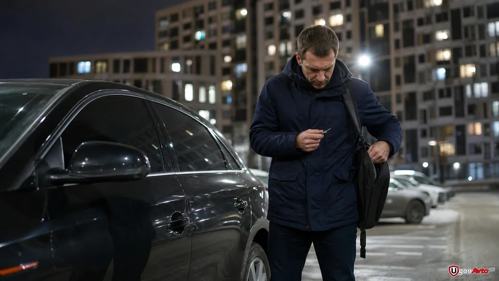 Владелец обнаружил потерю брелока рядом с закрытым автомобилем Владелец обнаружил потерю брелока рядом с закрытым автомобилем