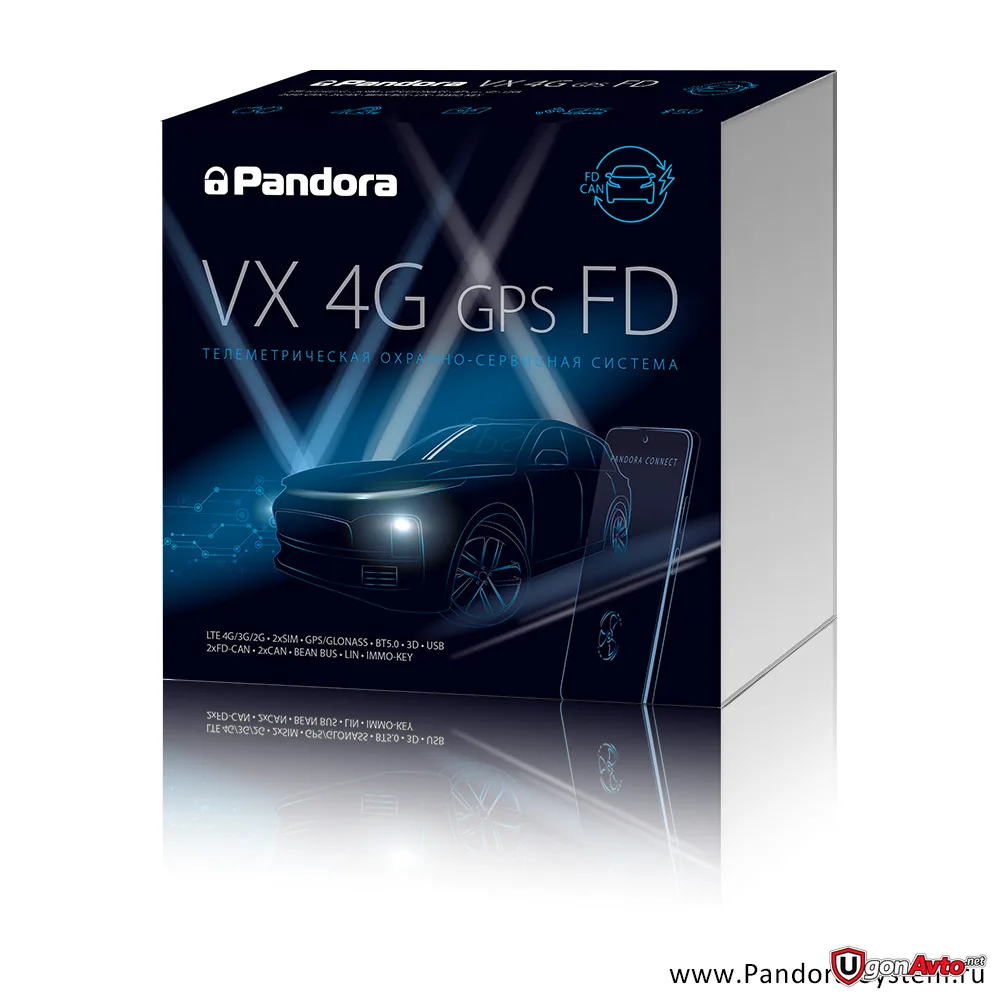 Коробка Pandora VX-4G GPS FD Коробка Pandora VX-4G GPS FD