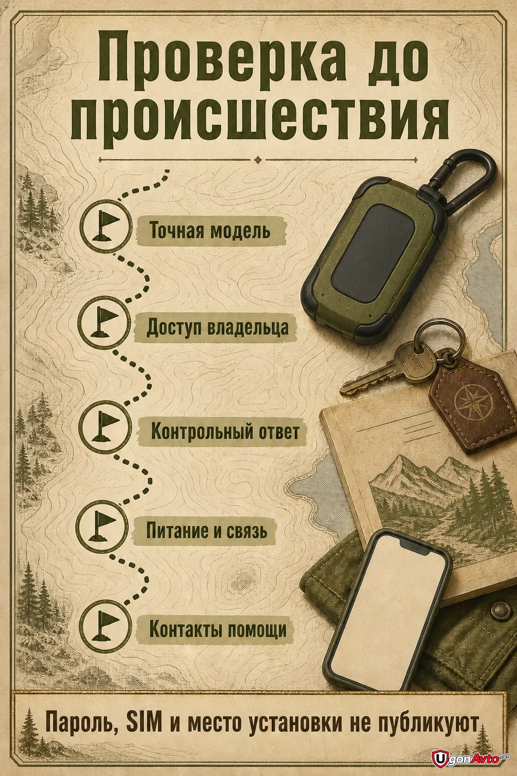 Проверка GPS-маяка до происшествия Проверка GPS-маяка до происшествия
