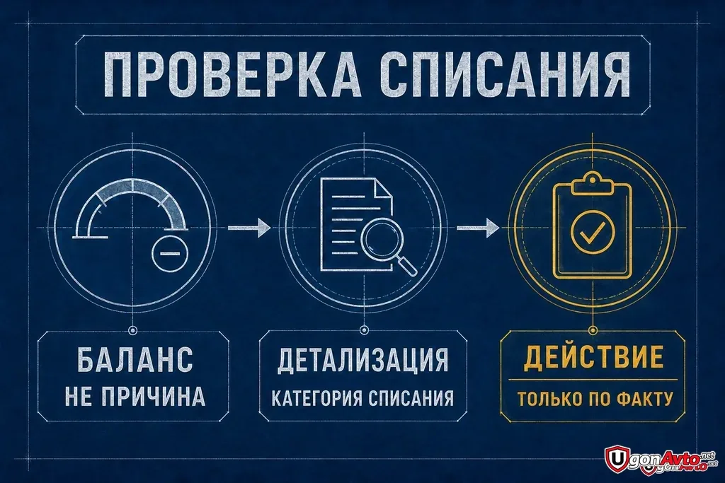 Blueprint-маршрут: баланс не причина, детализация показывает категорию, действие только по факту Blueprint-маршрут: баланс не причина, детализация показывает категорию, действие только по факту