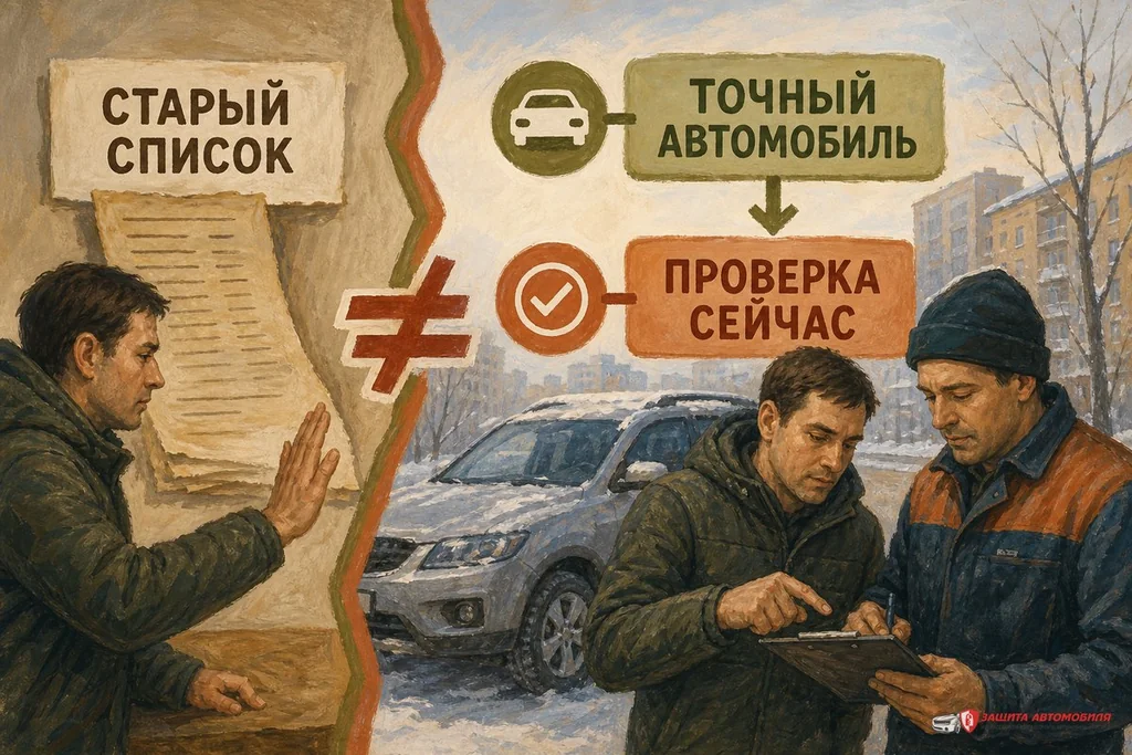 Старый список моделей не заменяет текущую проверку автомобиля Старый список моделей не заменяет текущую проверку автомобиля