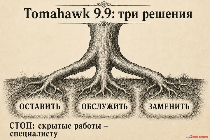 Три решения для установленной Tomahawk 9.9: оставить, обслужить или заменить