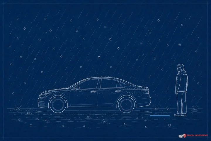 Сильный ливень с градом летом 2026: отзыв о том, как StarLine S96 v2 фильтрует шум