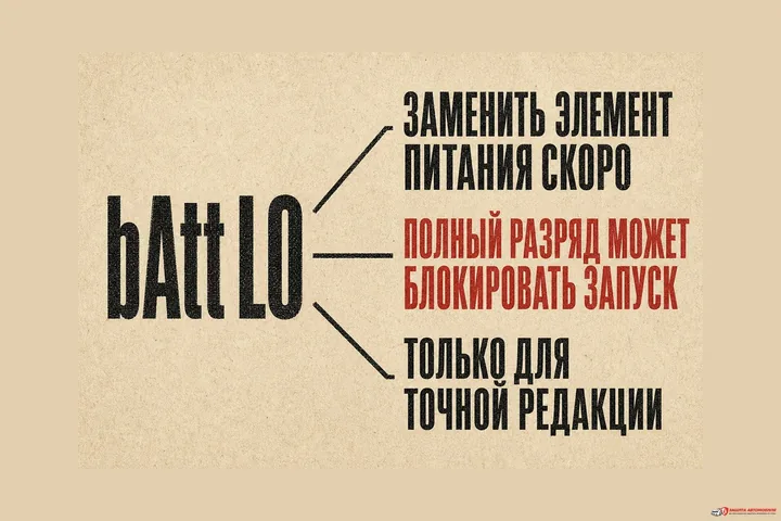 Что означает bAtt LO на новом Largus