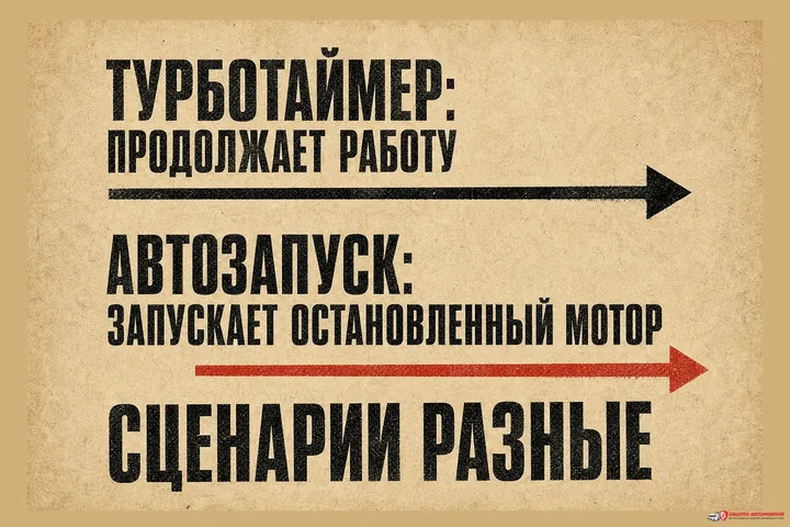 Турботаймер и автозапуск — разные сценарии