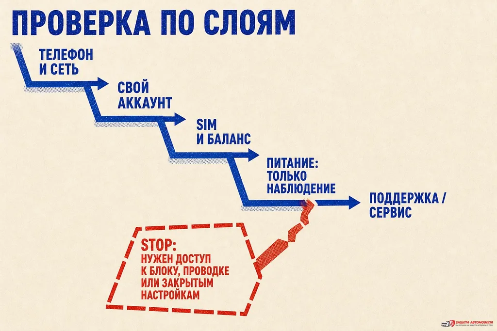 Развести четыре наблюдаемых слоя проверки и границу обращения к специалисту. Развести четыре наблюдаемых слоя проверки и границу обращения к специалисту.