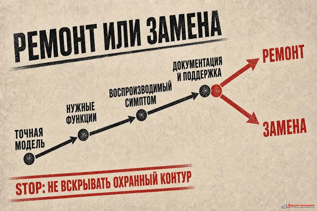 Связать идентификацию, нужные функции и воспроизводимый симптом с решением о ремонте или замене. Связать идентификацию, нужные функции и воспроизводимый симптом с решением о ремонте или замене.