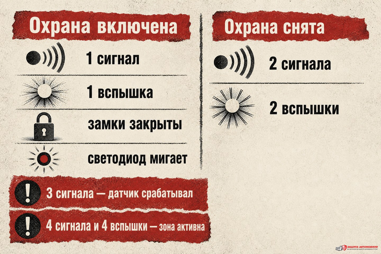 Что подтверждает постановку и снятие с охраны Что подтверждает постановку и снятие с охраны