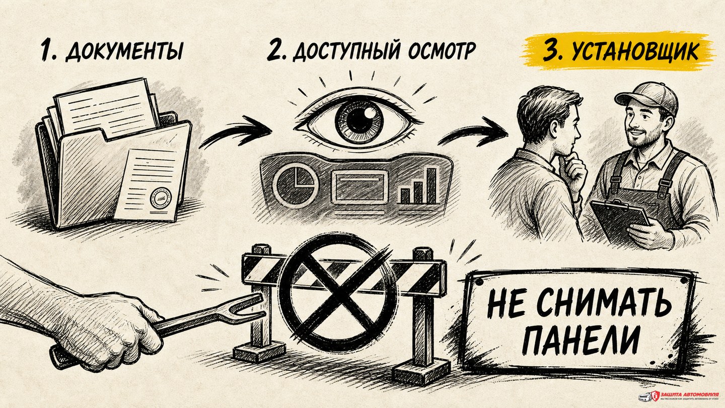 Порядок поиска сведений без демонтажа салона Порядок поиска сведений без демонтажа салона
